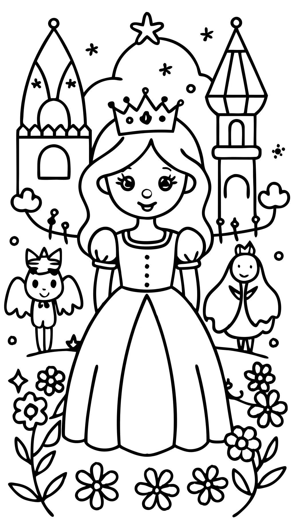 coloriages de princesse imprimables gratuits